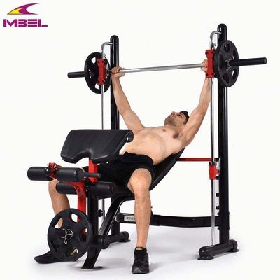 폴더블 체육관 조정 가능한 다중 웨이트 리프팅 평면 벤치 프레스 홈 금속 NW kgs 64