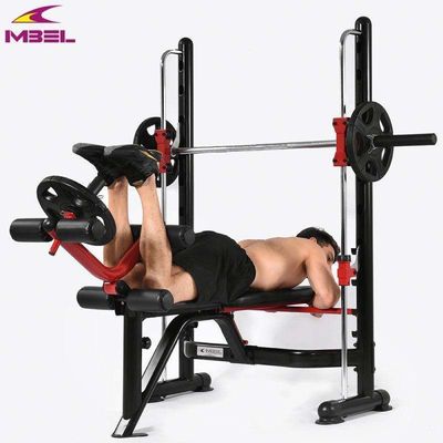 폴더블 체육관 조정 가능한 다중 웨이트 리프팅 평면 벤치 프레스 홈 금속 NW kgs 64