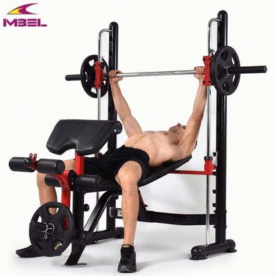 폴더블 체육관 조정 가능한 다중 웨이트 리프팅 평면 벤치 프레스 홈 금속 NW kgs 64