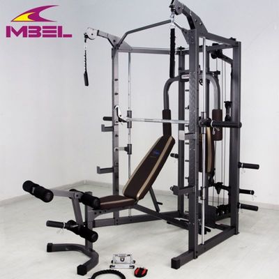 152kg NW 회색/검은 체육관 장비 스미스 기계 강력 훈련 시설