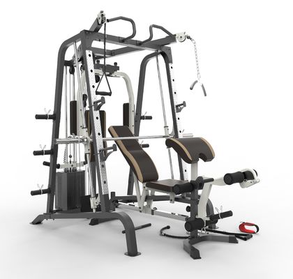55kg 다기능 트레이너 바벨 랙 체육관 피트니스 장비 스미스 머신 20' 컨테이너