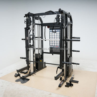 사용자 정의 다기능 체육관 조정 케이블 체육관 스쿼트 랙과 90Lbs 무게 스택