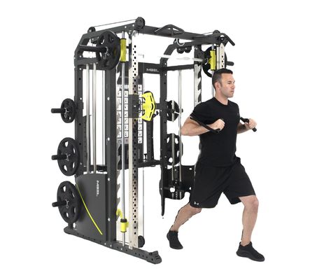 블랙 매트 스포츠 장비 파워 스쿼트 랙 무틀리 기능 스테이션 스미스 기계 KW 320 KGS